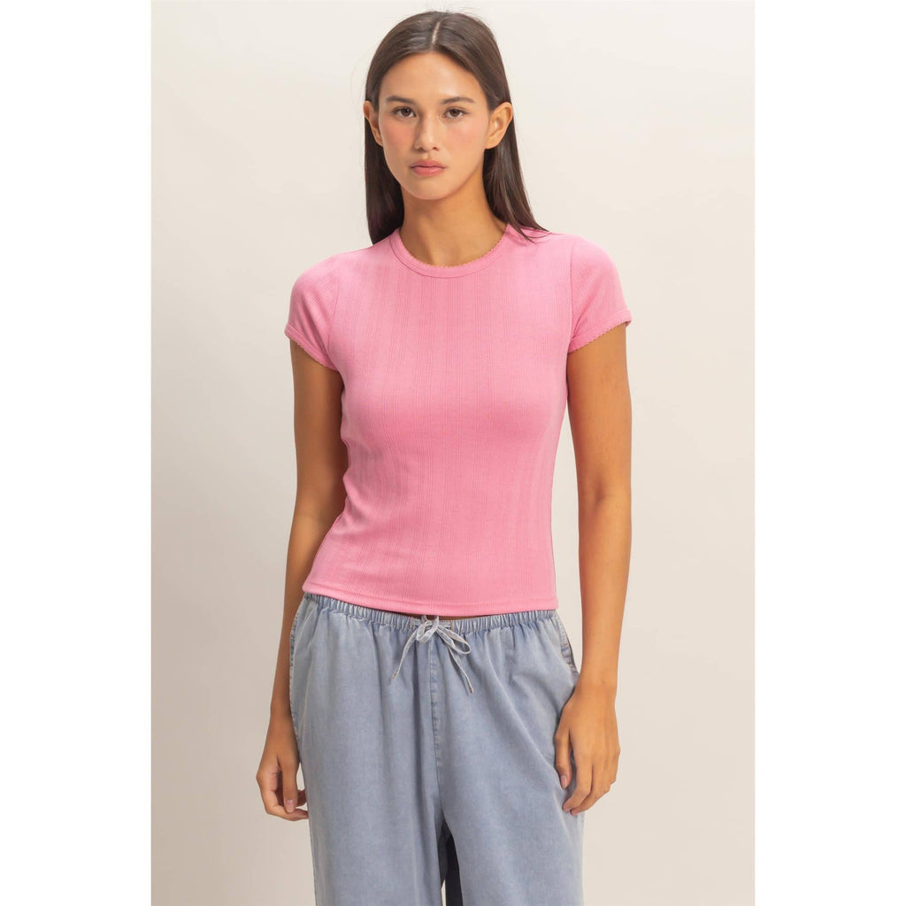 Everyday Ease Pointelle Tee