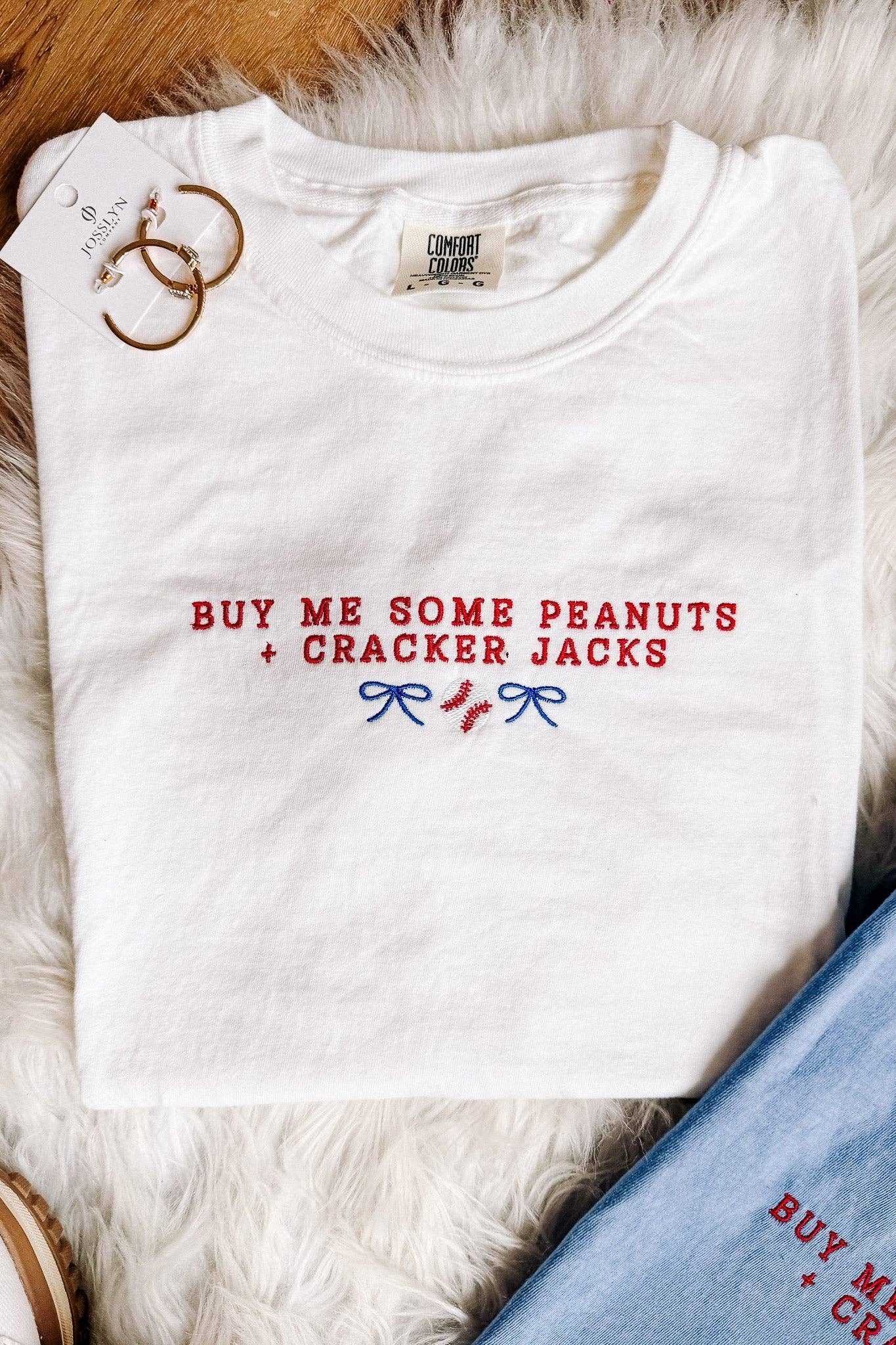 Take Me Out To The Ballgame Embroidered Tee