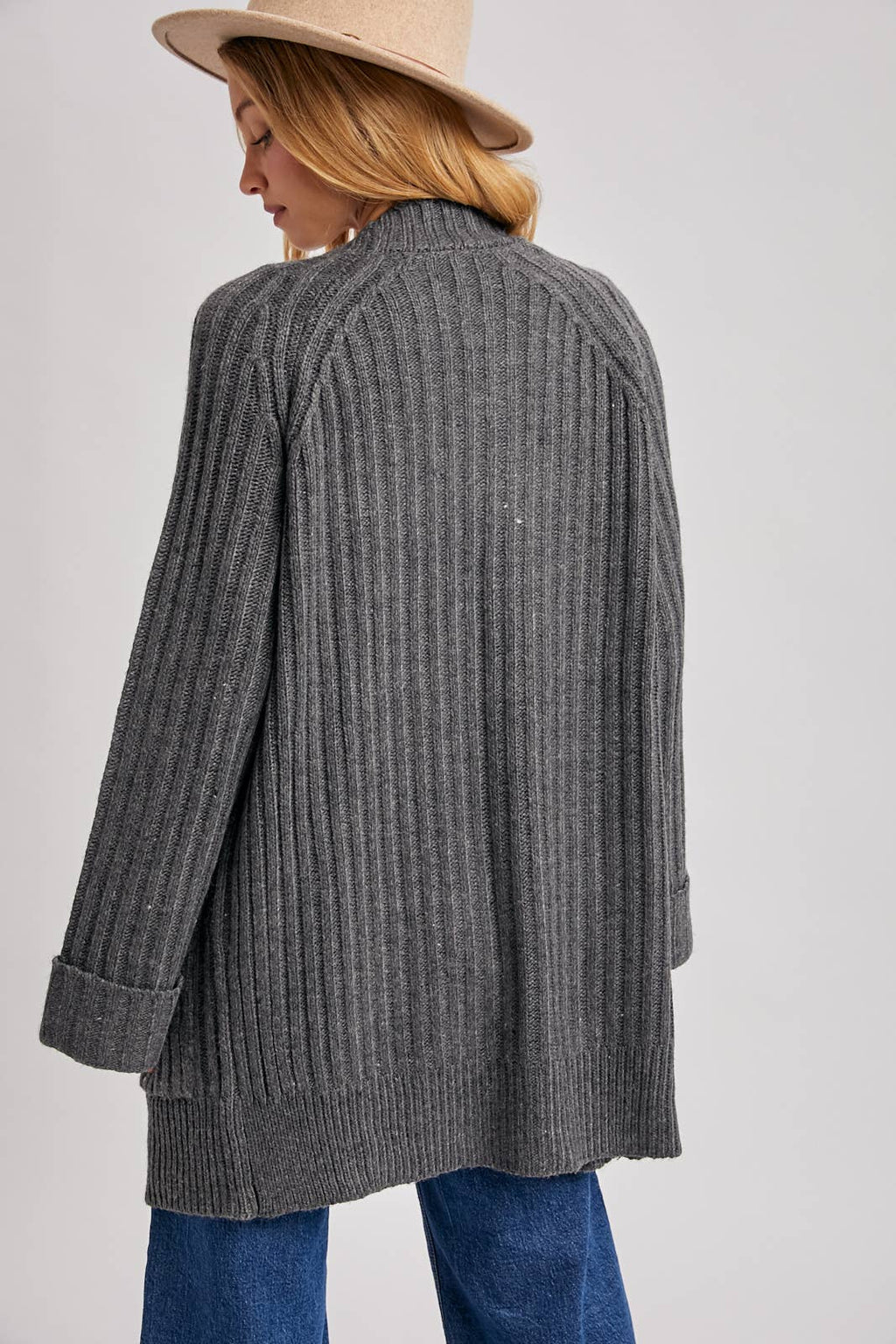 The Cozy Longline Pocket Cardigan