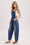 Denim Barrel Overalls