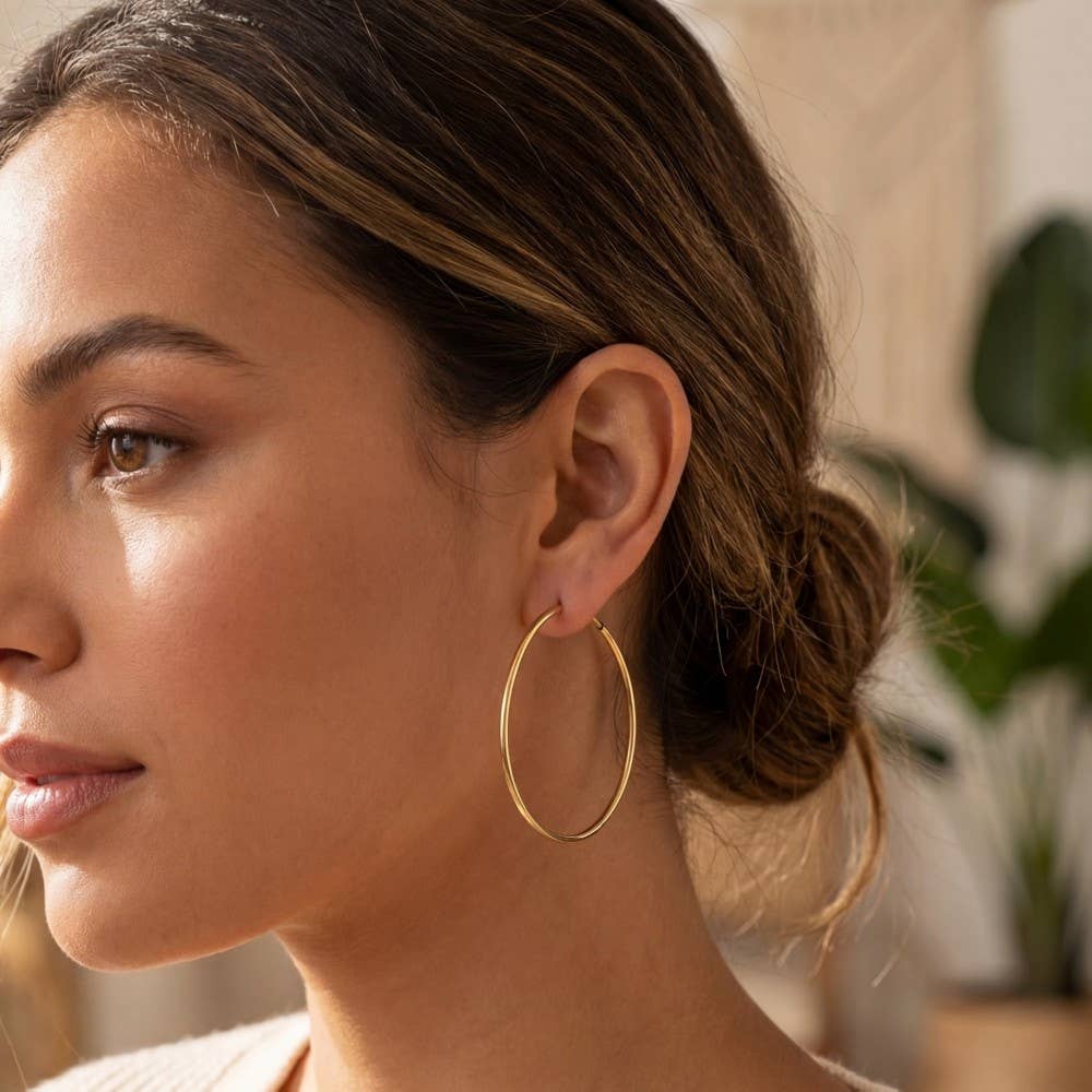 Essential Thin Hoop Earrings
