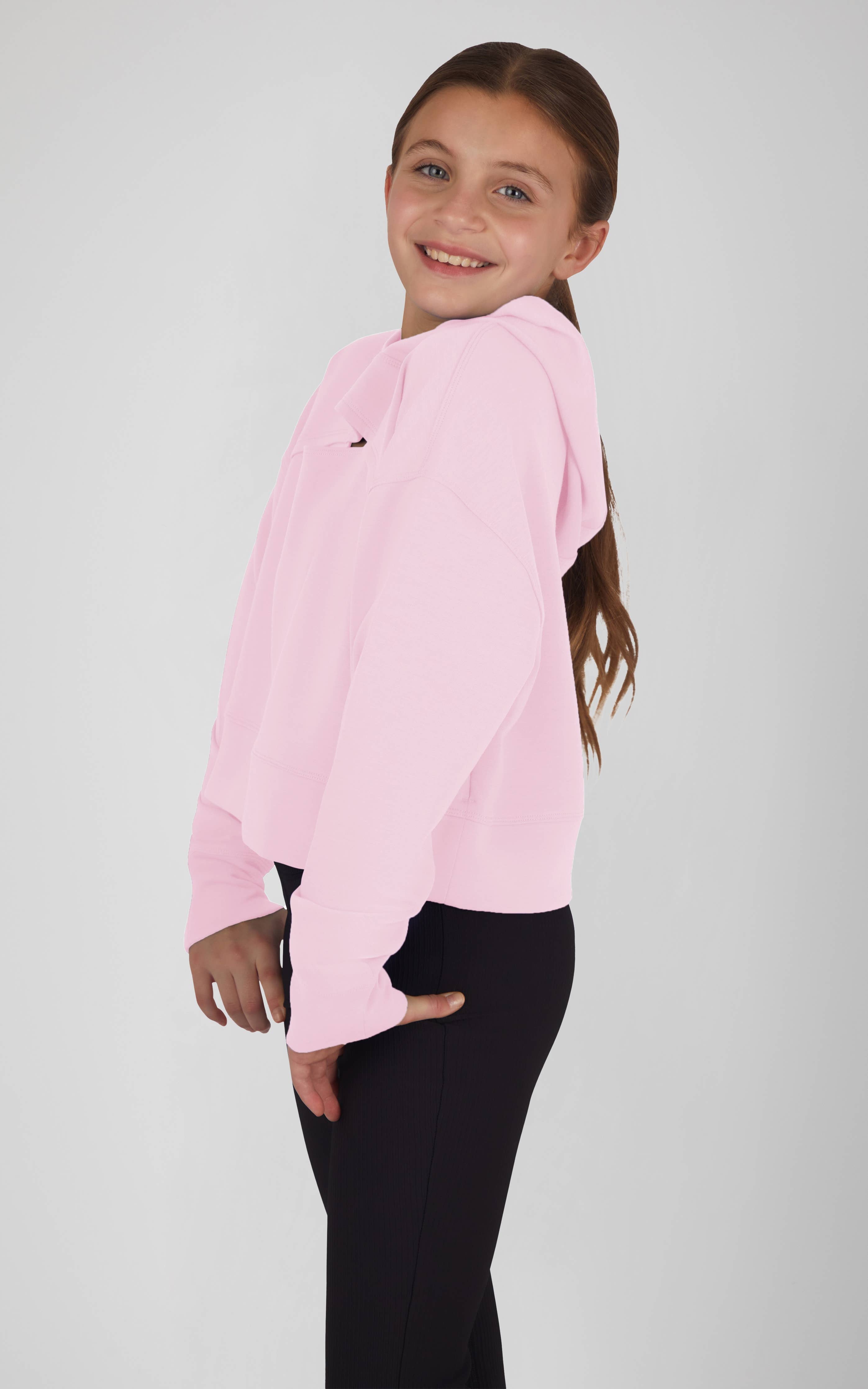 Youth Soft Scuba Hoodie with Front Keyhole