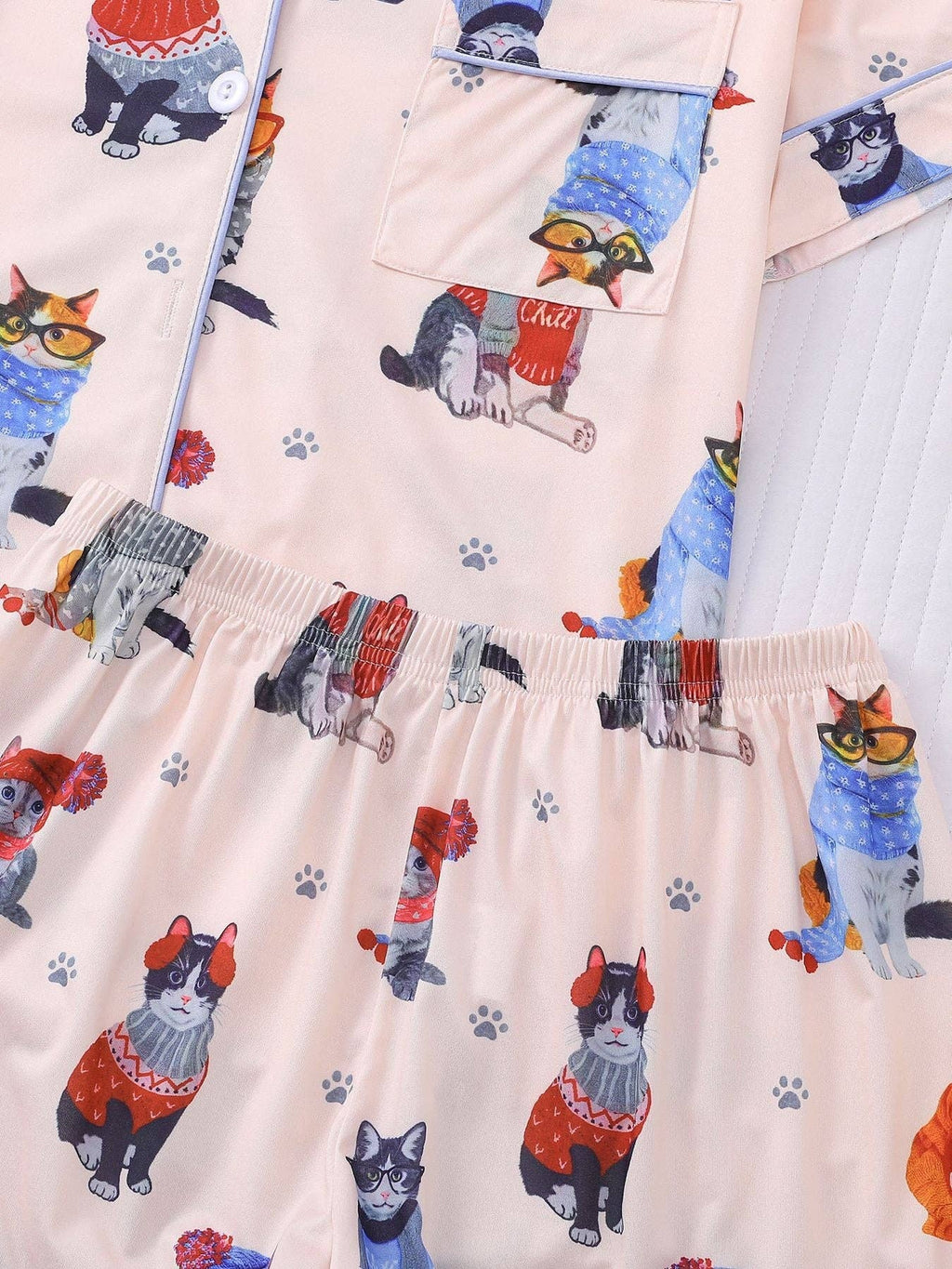 Cozy Cat Pajama Lounge Set