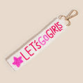 Lets Go Girls Star Seed Beaded Keychain