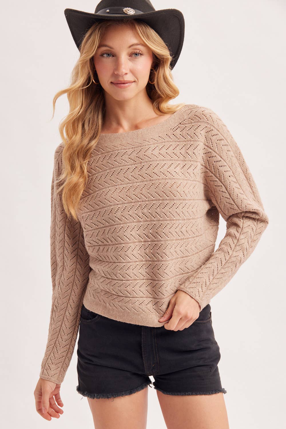 Chevron Knit Sweater