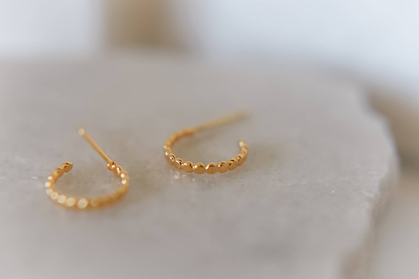 The Ali Dainty Gold Hoop Stud Earrings