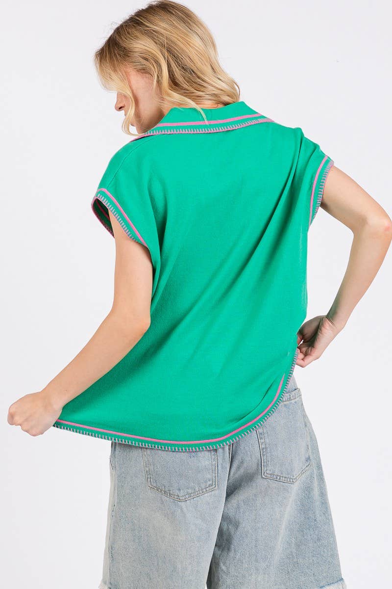 Sail Away Sleeveless Knit Top