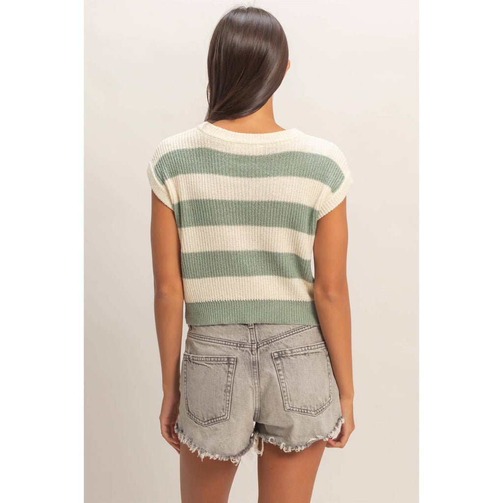 The Coastal Stripe Knit Top