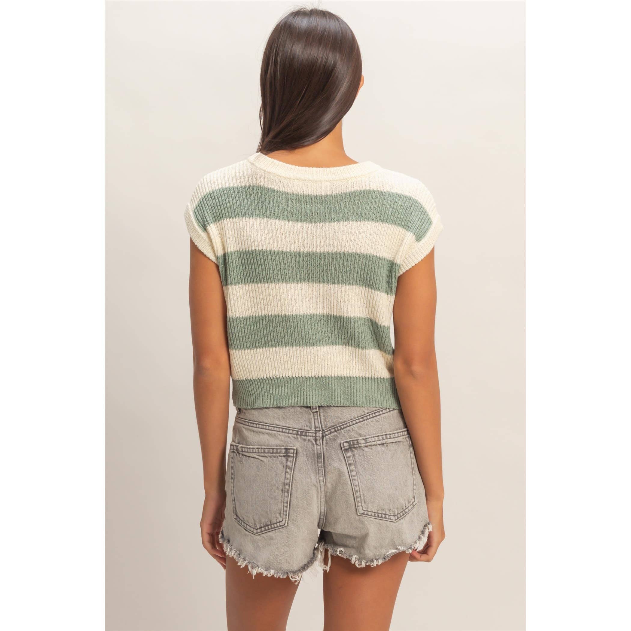 The Coastal Stripe Knit Top