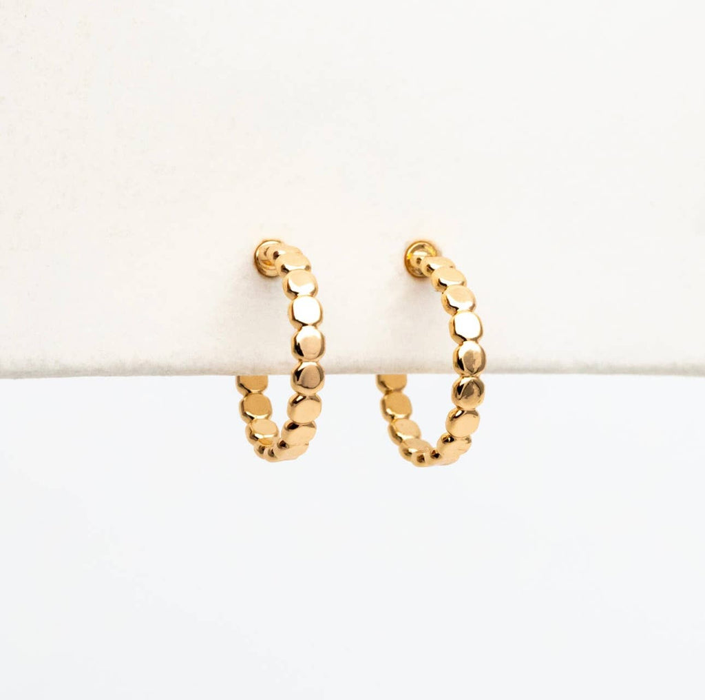 The Ali Dainty Gold Hoop Stud Earrings