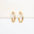 The Ali Dainty Gold Hoop Stud Earrings