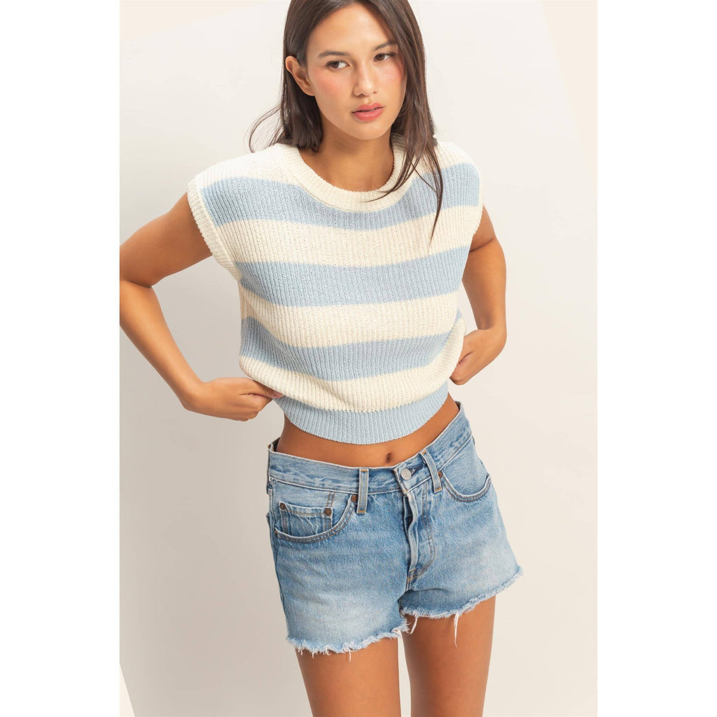 The Coastal Stripe Knit Top