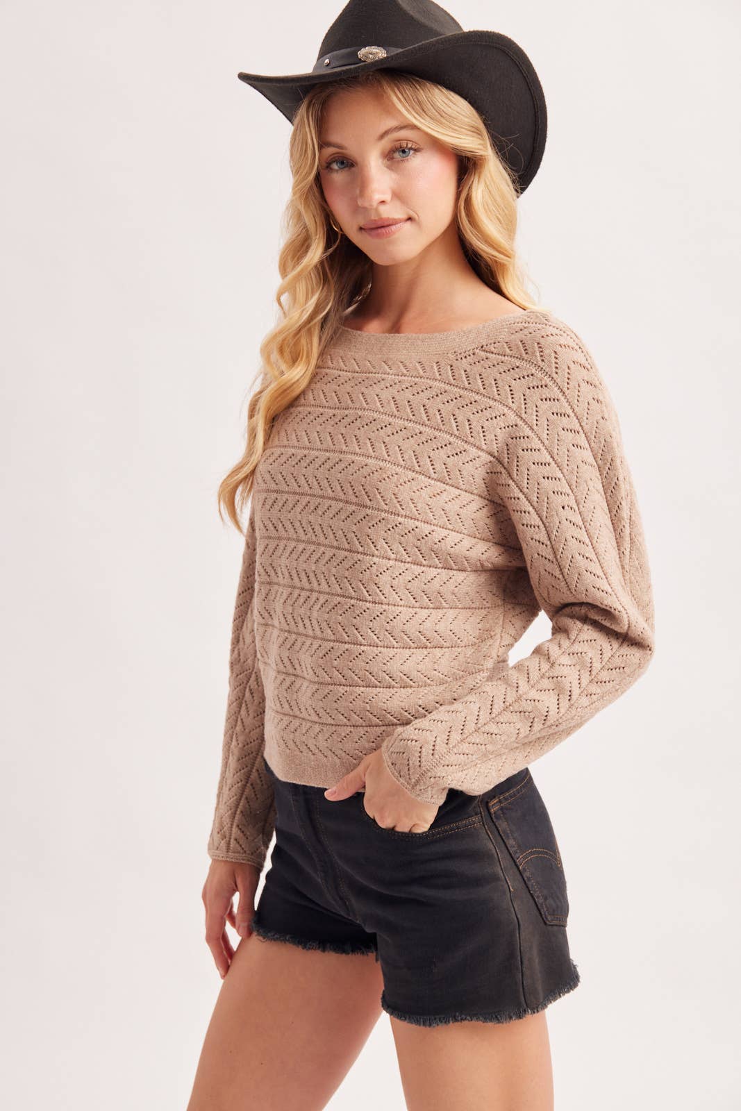 Chevron Knit Sweater