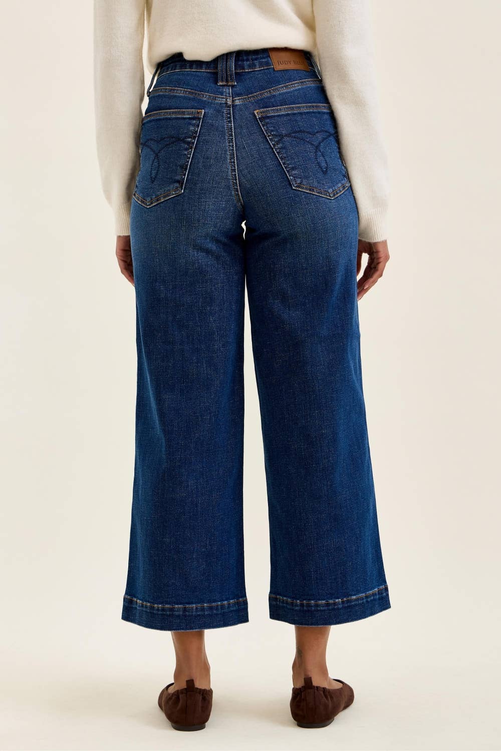 Claudia Wide Leg Jeans – Deep Indigo Judy Blues