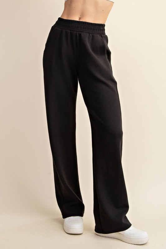 Everyday Luxe Scuba Straight Leg Pants