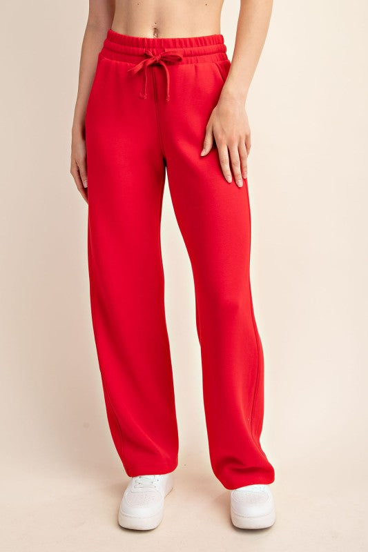 Everyday Luxe Scuba Straight Leg Pants