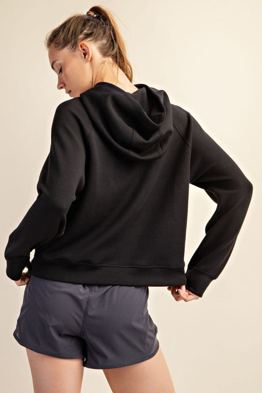 Everyday Luxe Scuba Zip Hoodie