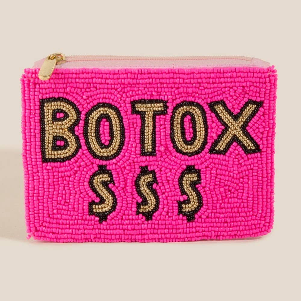 Botox Money Beaded Coin Purse