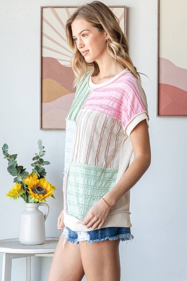 The Sweet Spring Patchwork Top