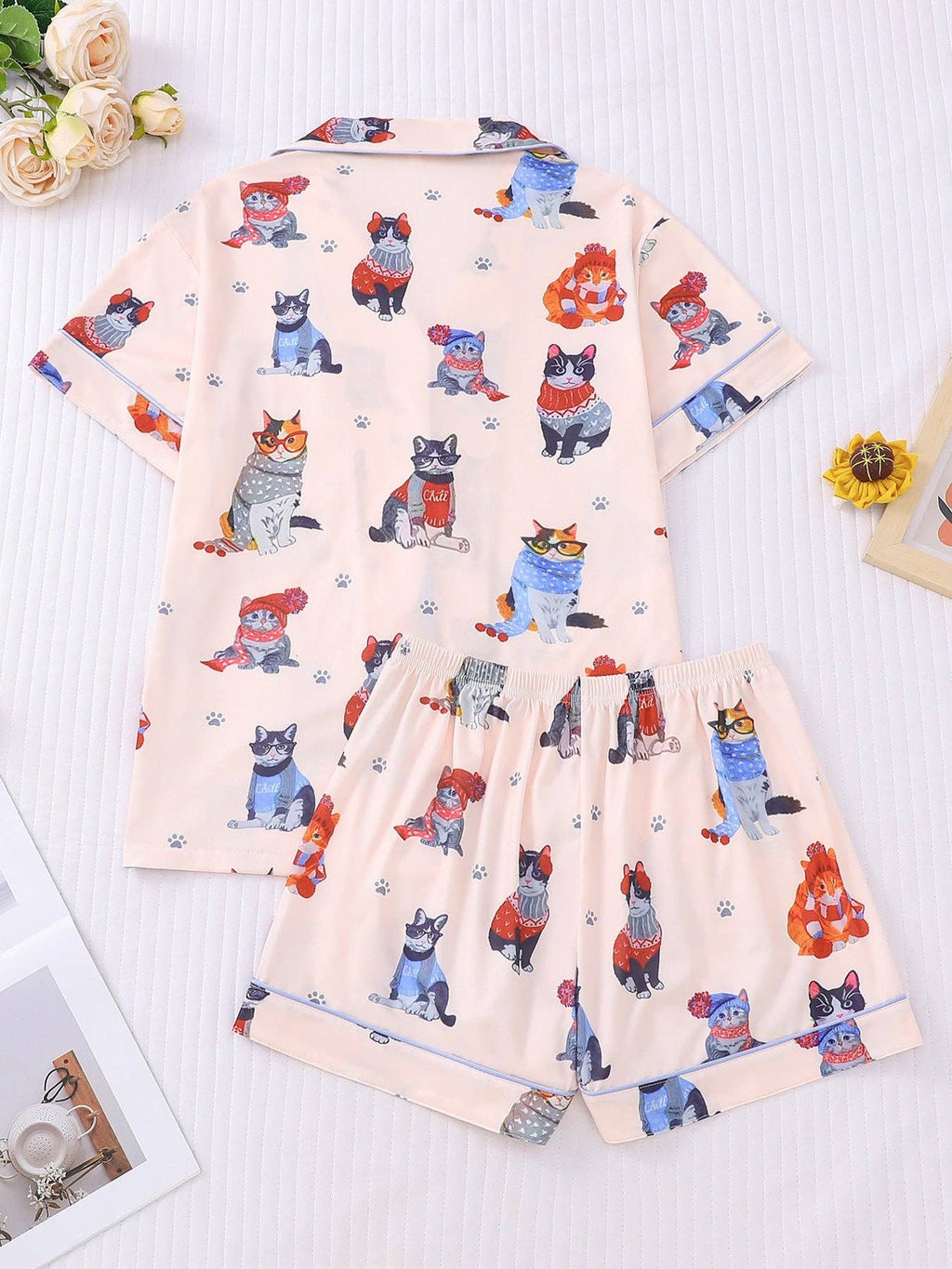 Cozy Cat Pajama Lounge Set