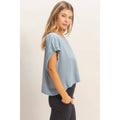 Easy Days Boxy Tee with Open Back