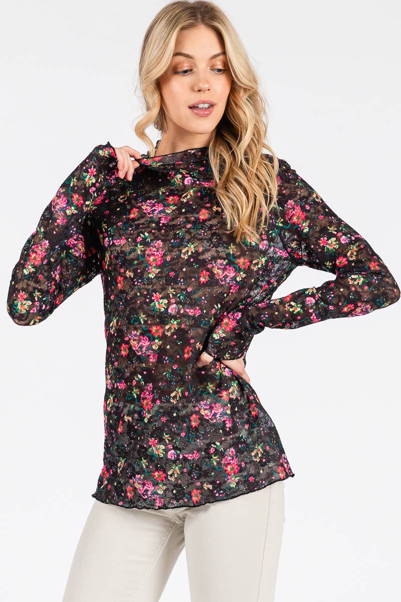 Scarlet Lace Bloom Top
