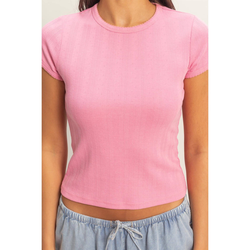 Everyday Ease Pointelle Tee