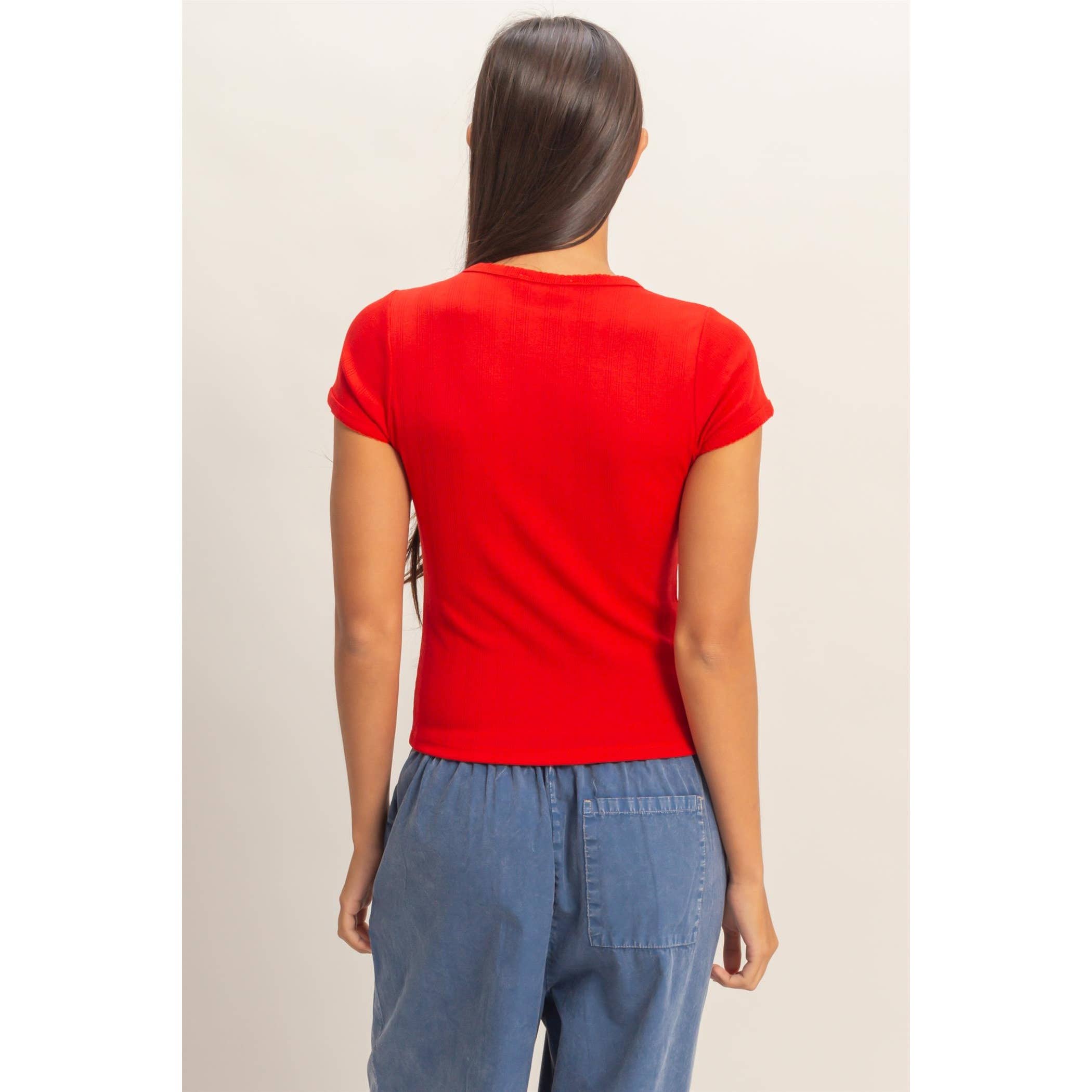 Everyday Ease Pointelle Tee