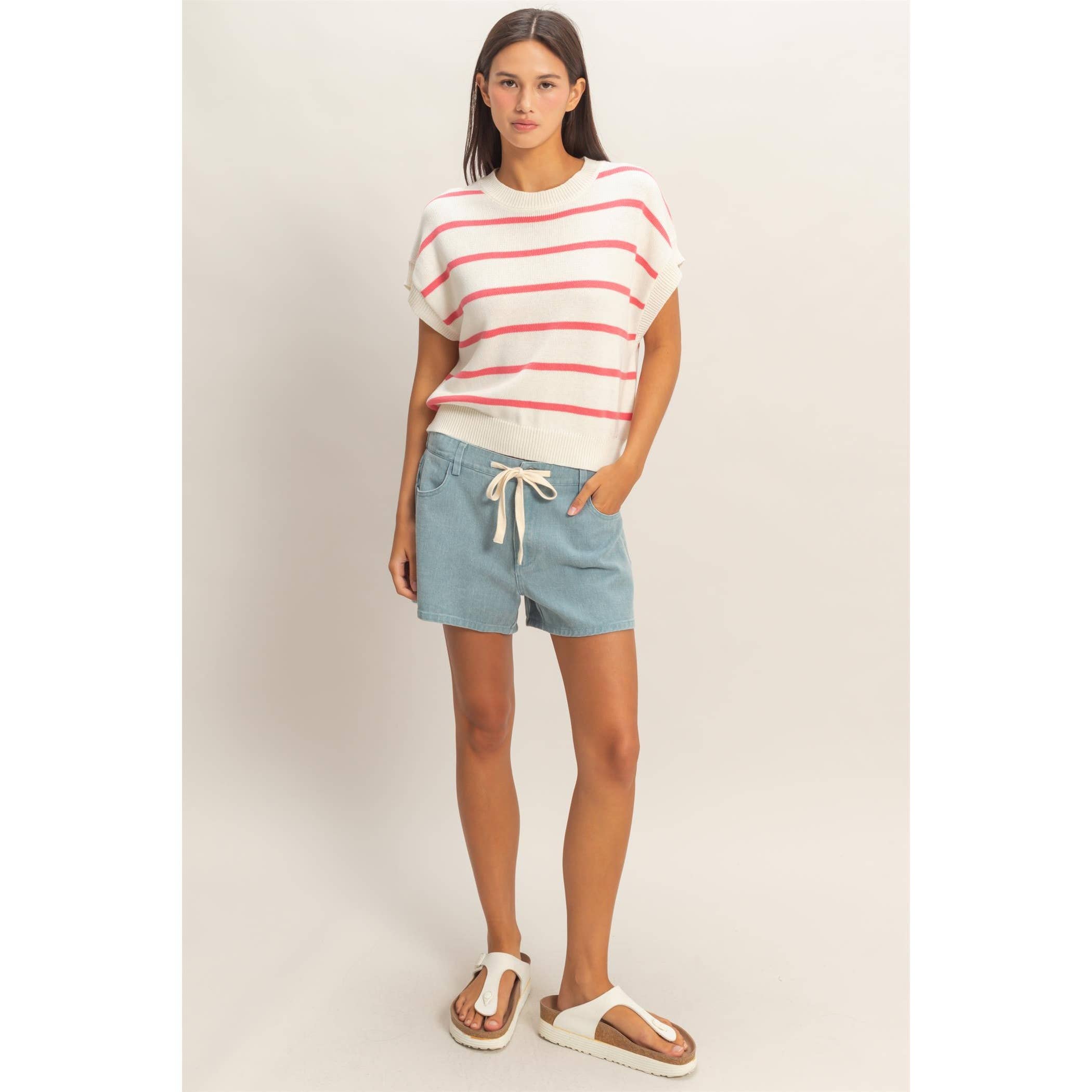 Striped Knit Top