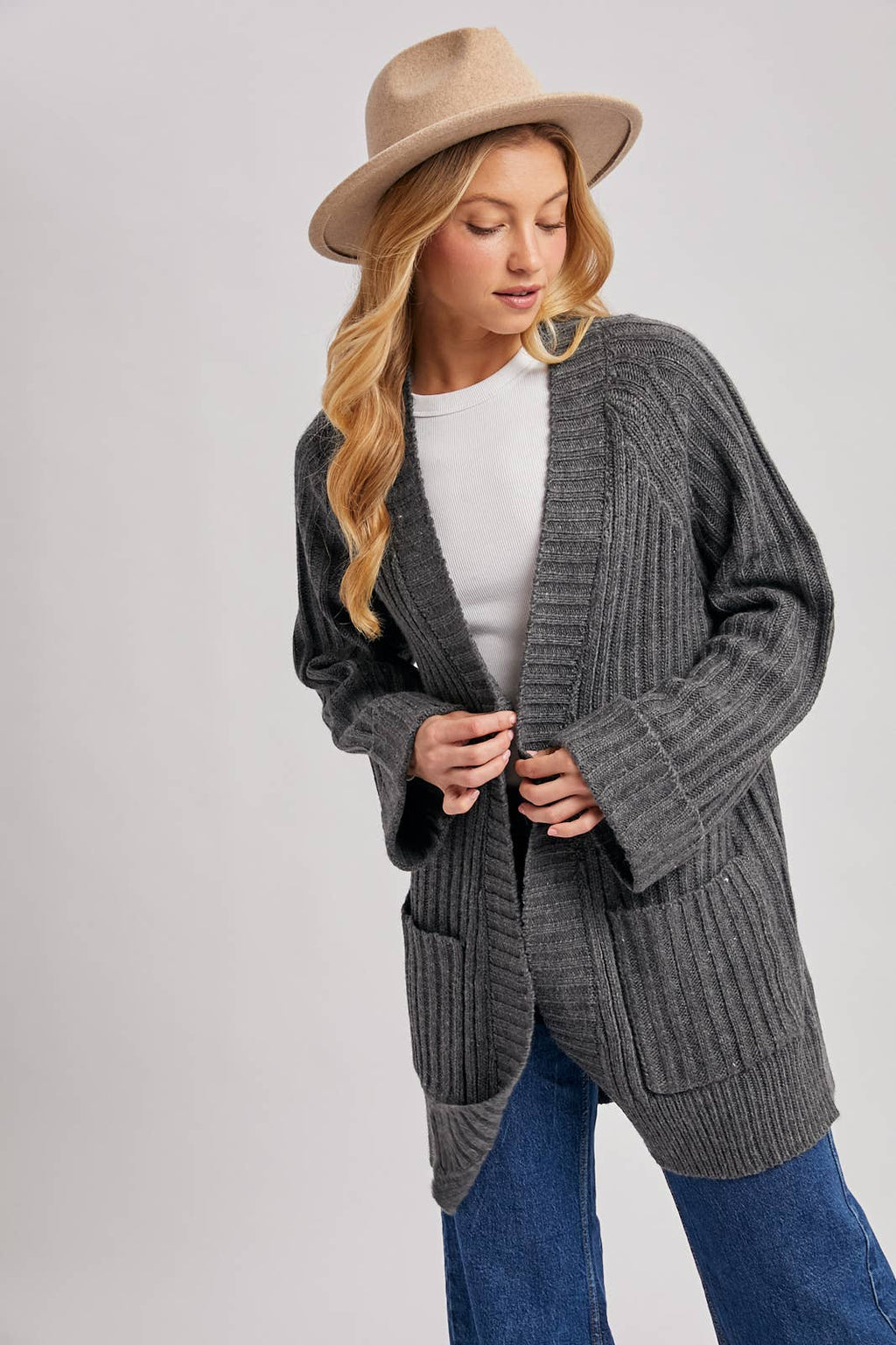 The Cozy Longline Pocket Cardigan