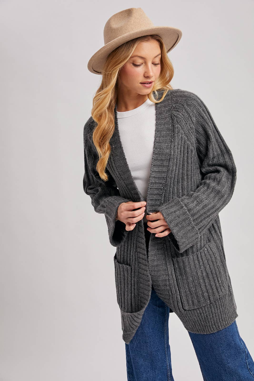 The Cozy Longline Pocket Cardigan