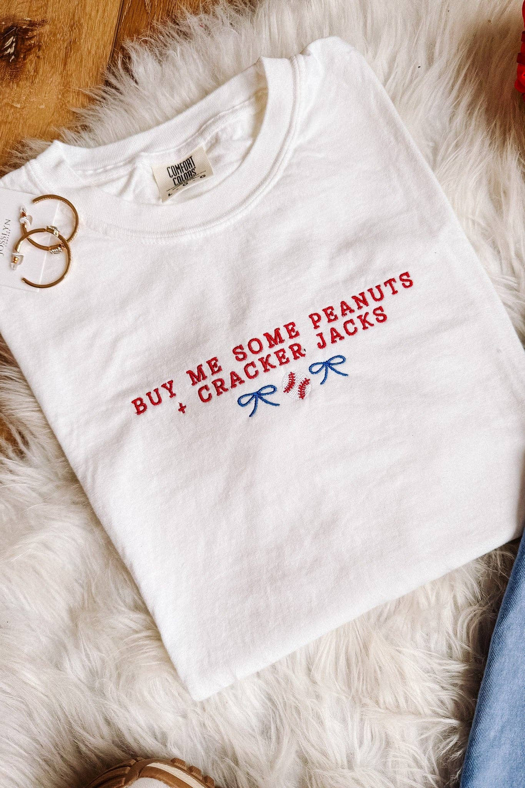 Take Me Out To The Ballgame Embroidered Tee