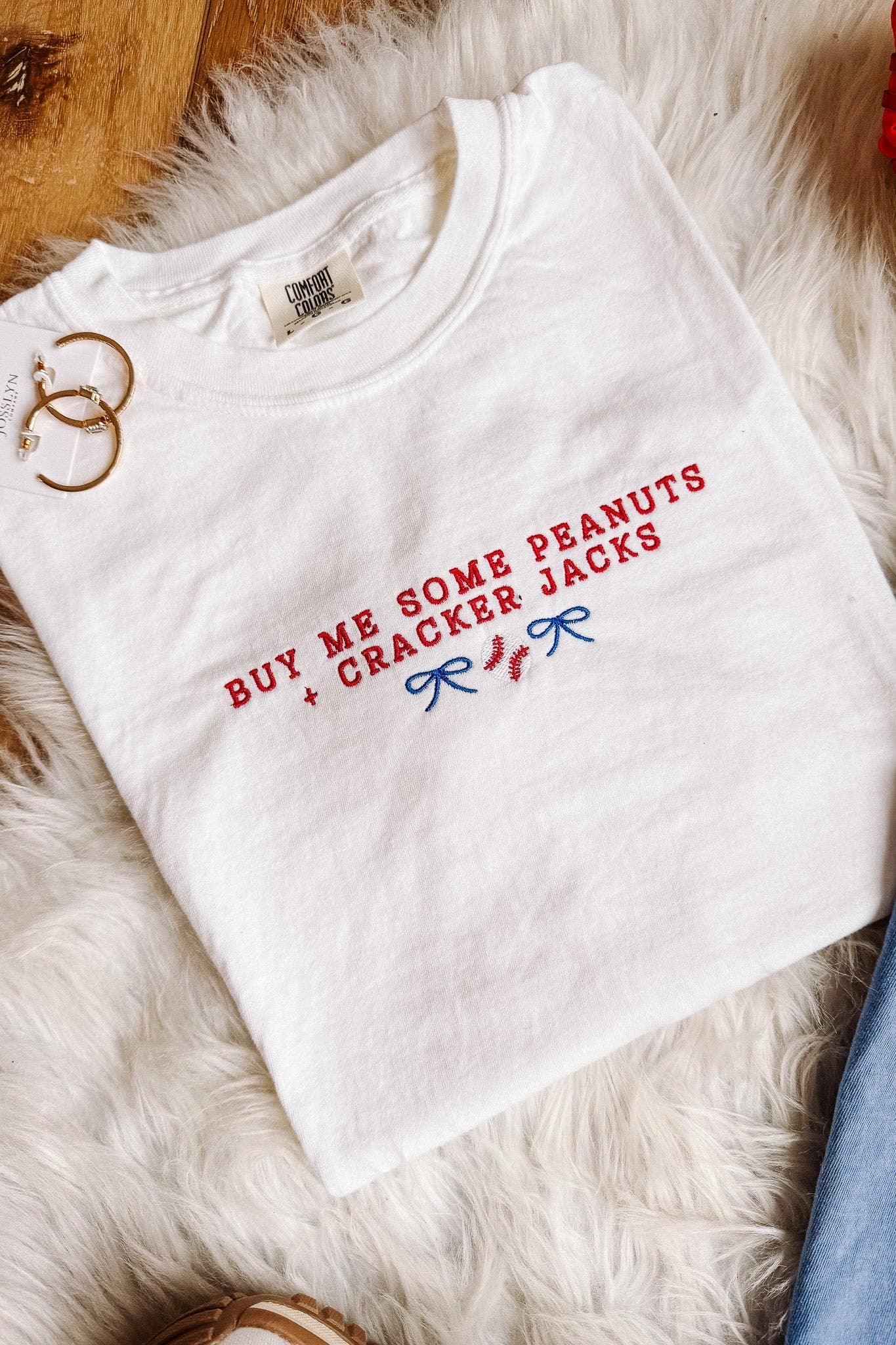 Take Me Out To The Ballgame Embroidered Tee