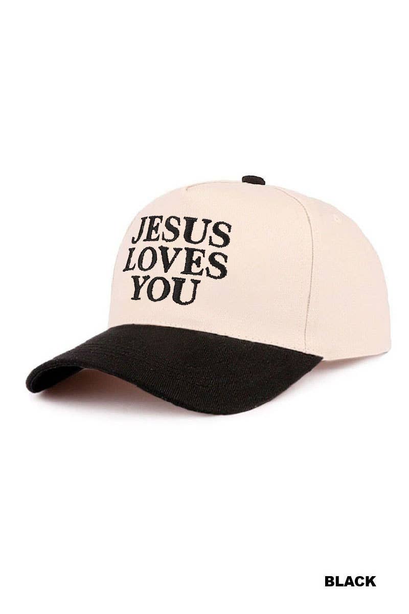 Jesus Loves You Two Tone Cap