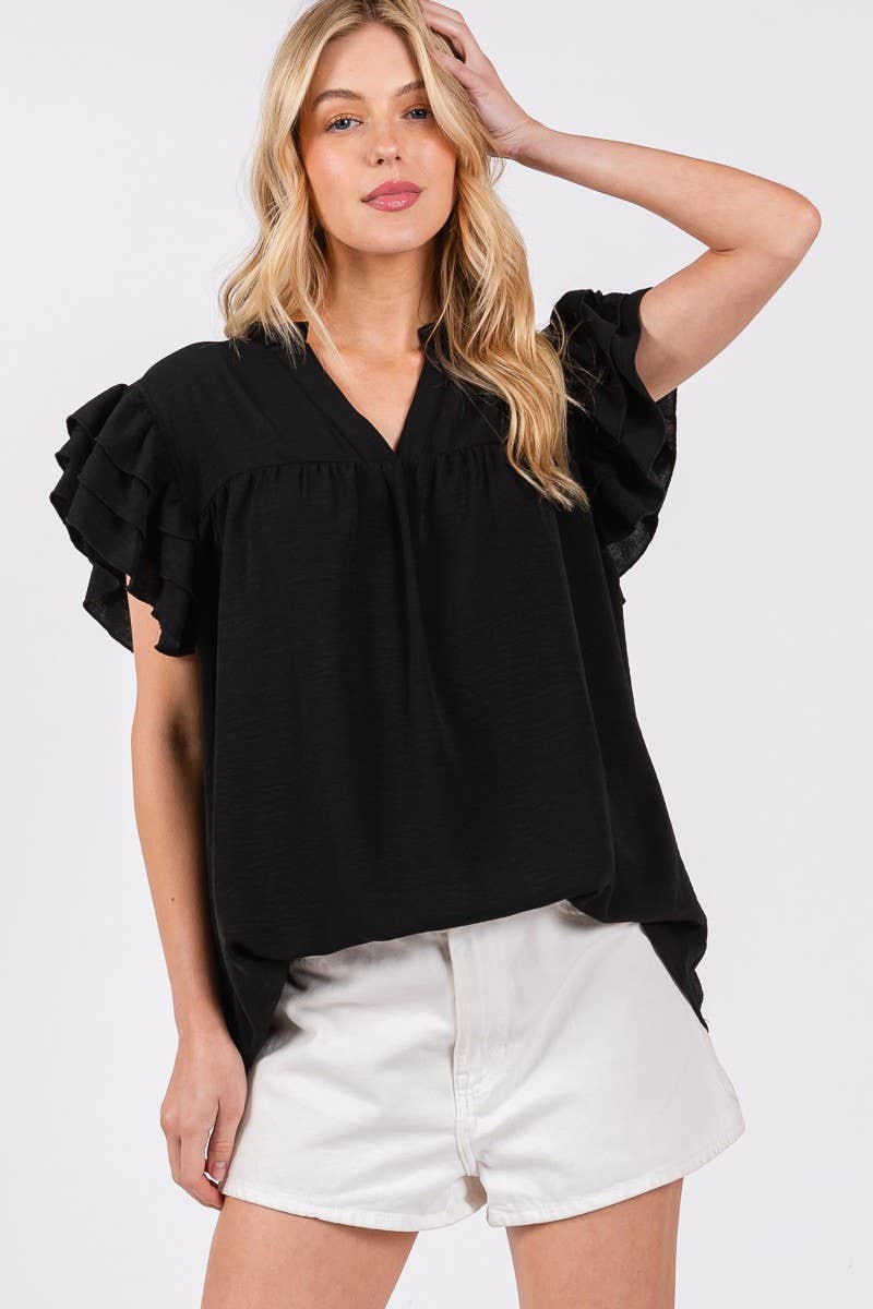 Bold & Beautiful Ruffle Top