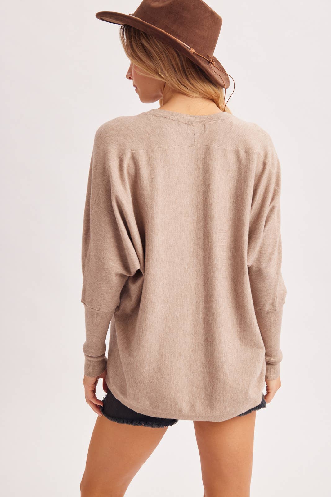 Oversized Dolman Sleeve Sweater Pullover&nbsp;