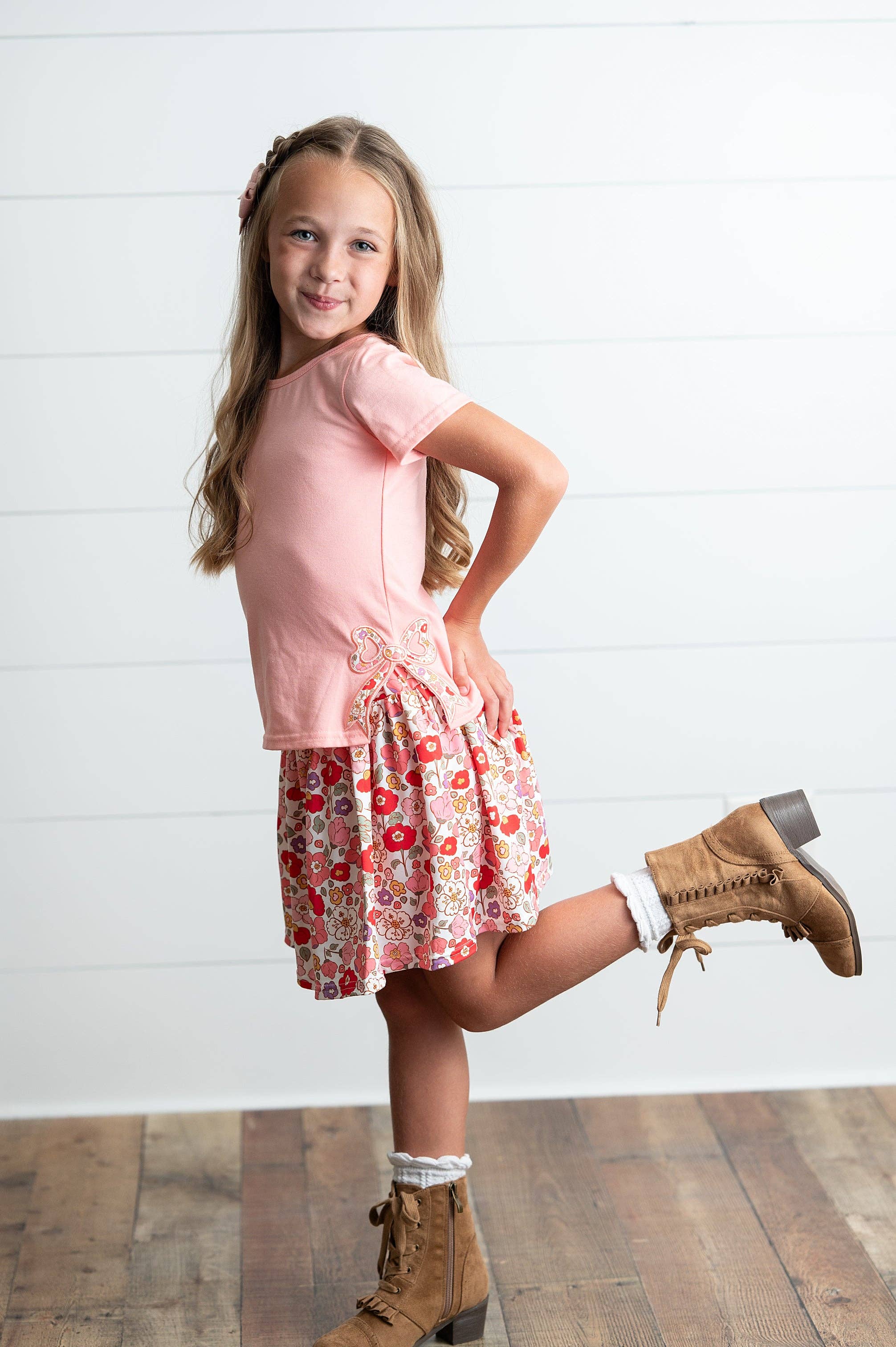 Peach Blossom Skort Set