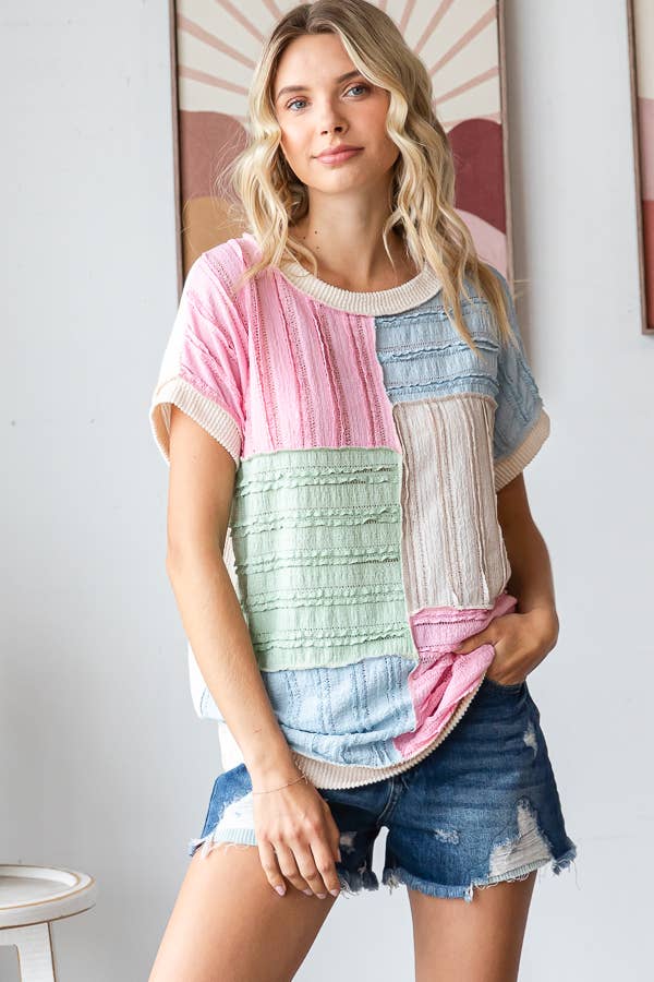 The Sweet Spring Patchwork Top