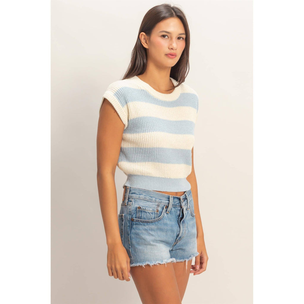 The Coastal Stripe Knit Top