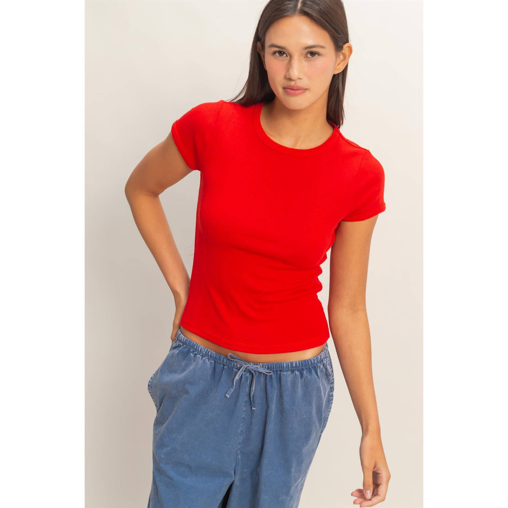 Everyday Ease Pointelle Tee
