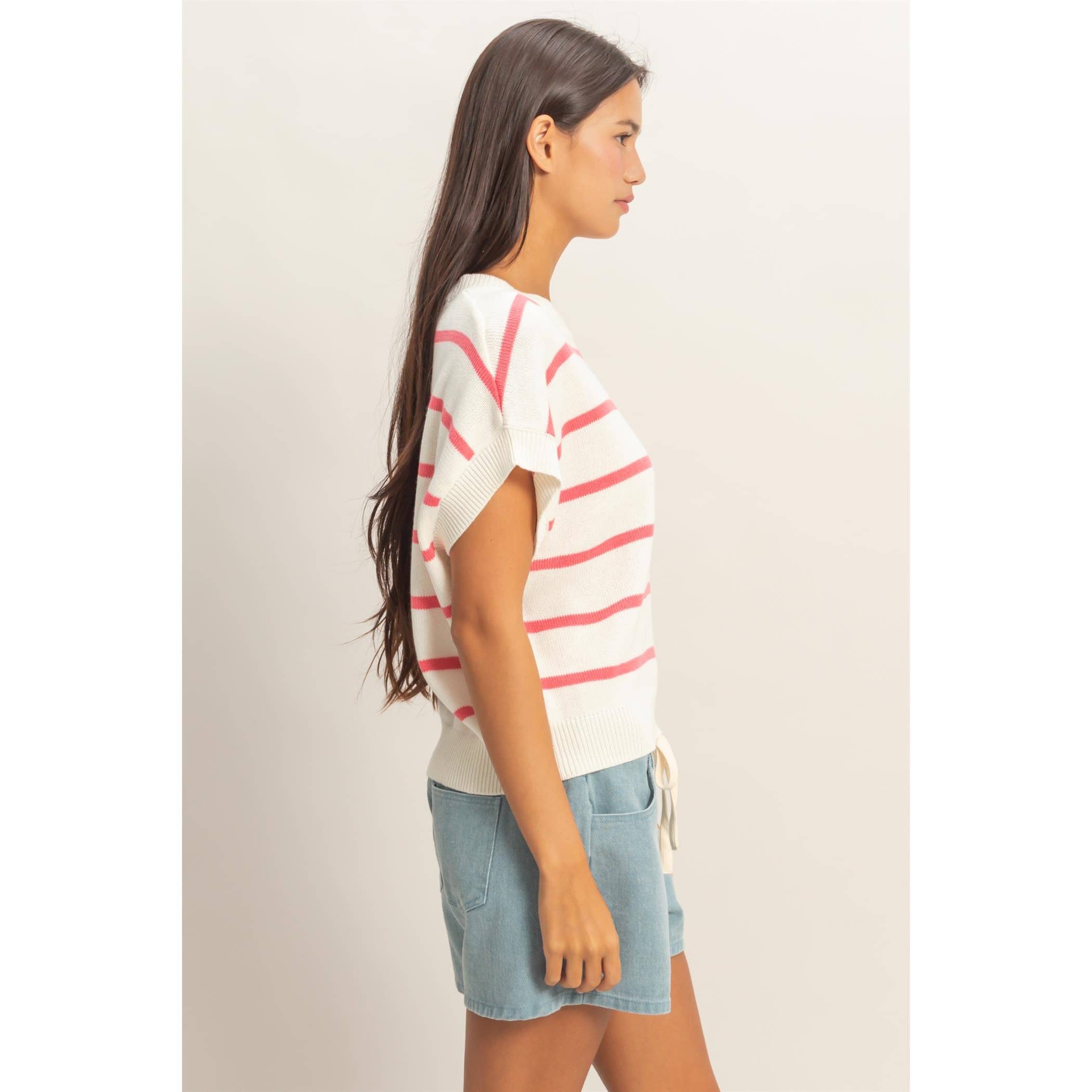 Striped Knit Top