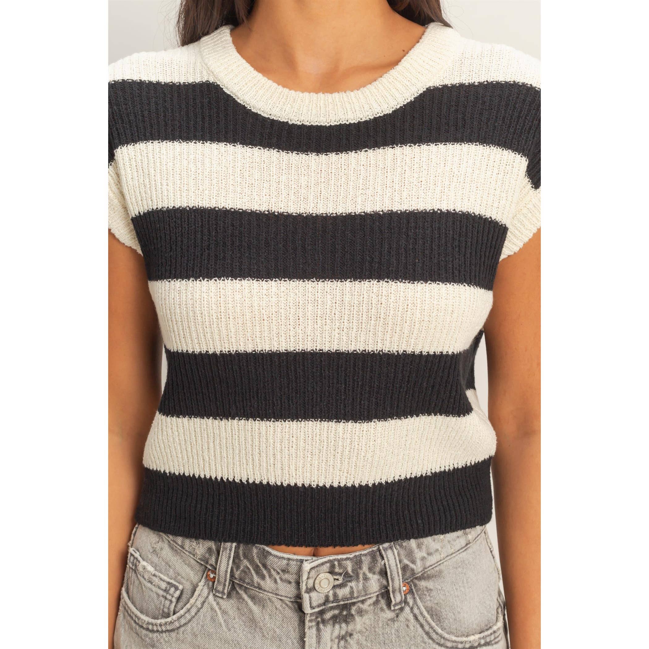 The Coastal Stripe Knit Top