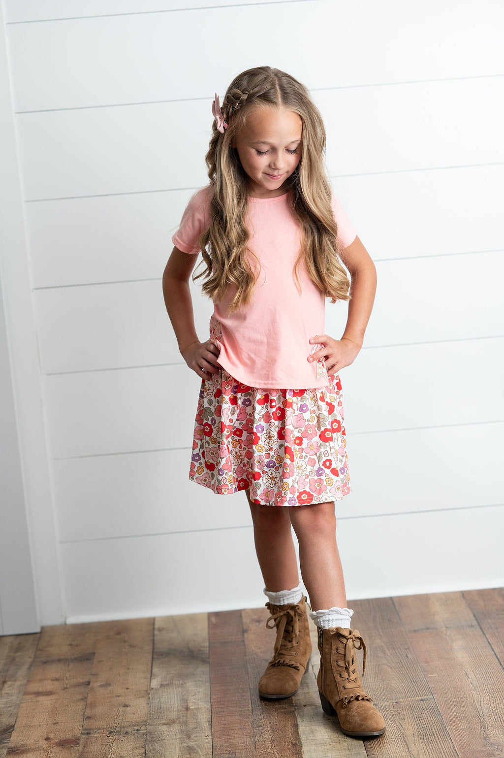 Peach Blossom Skort Set