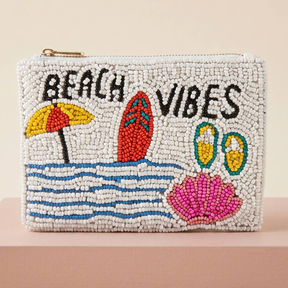 Beach Vibes Coin Pouch