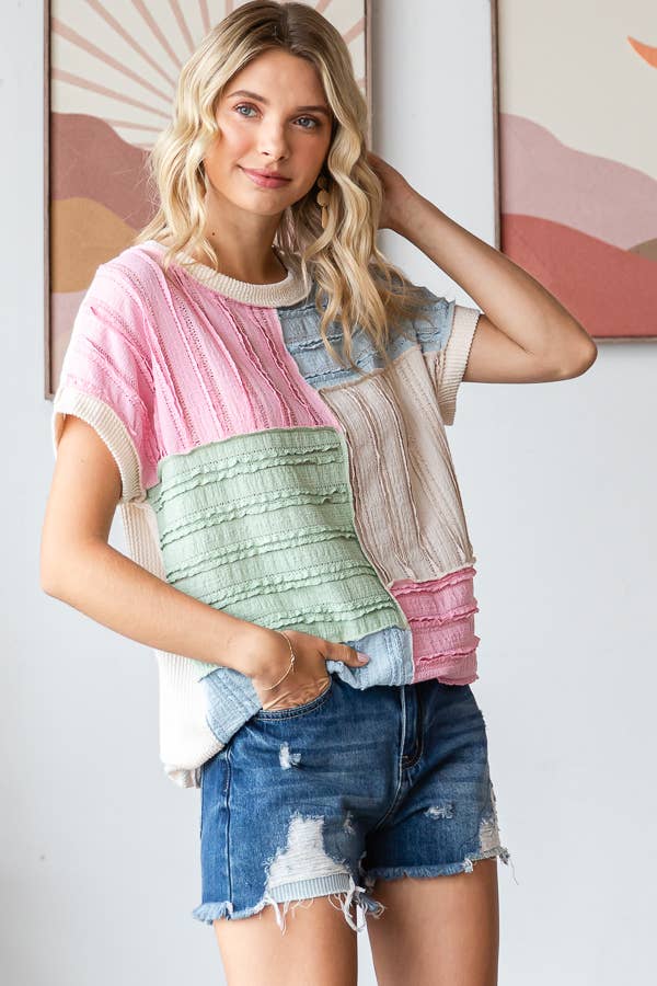 The Sweet Spring Patchwork Top