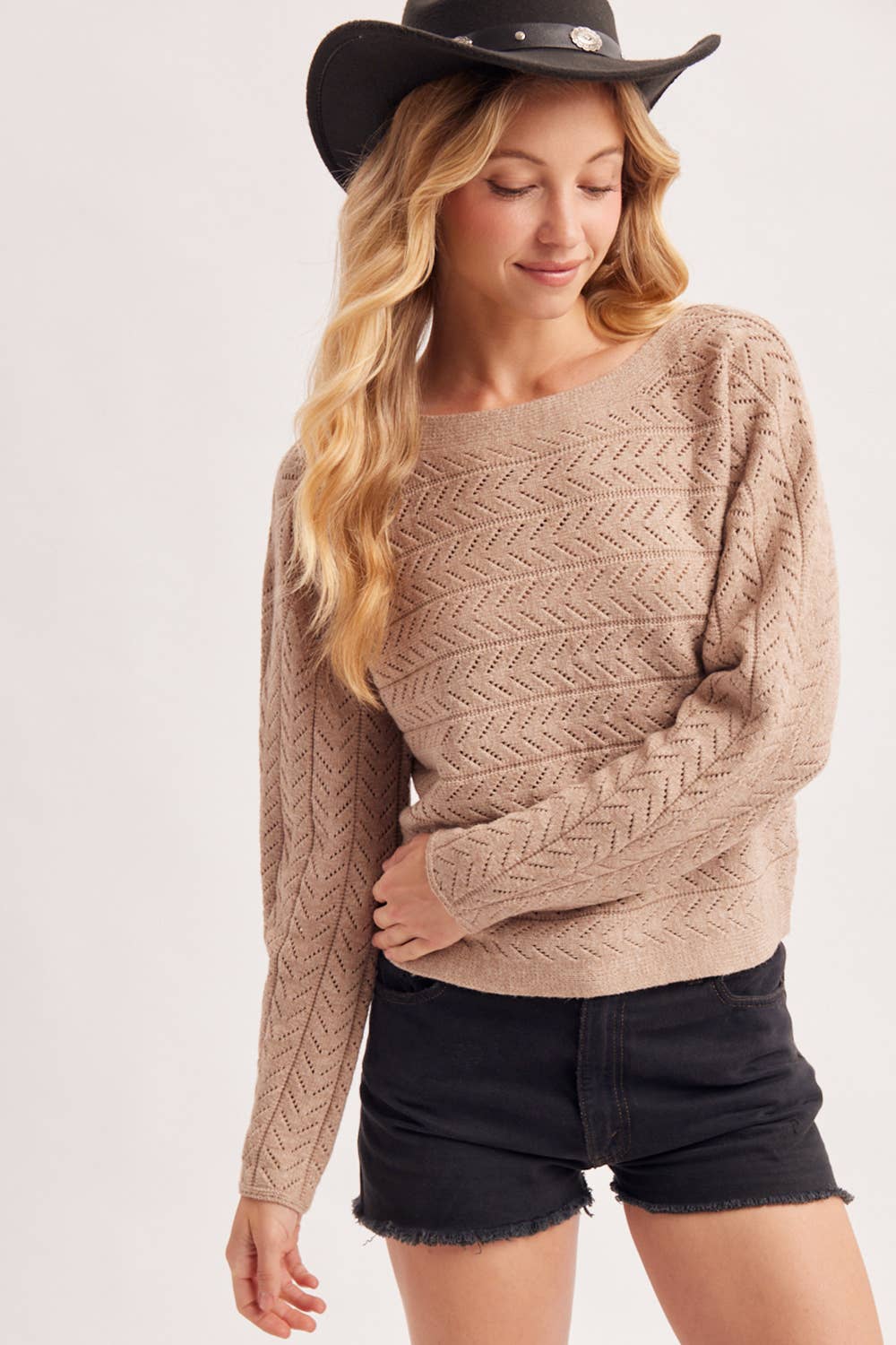 Chevron Knit Sweater