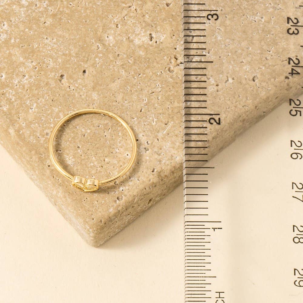 Dainty Open Heart Ring