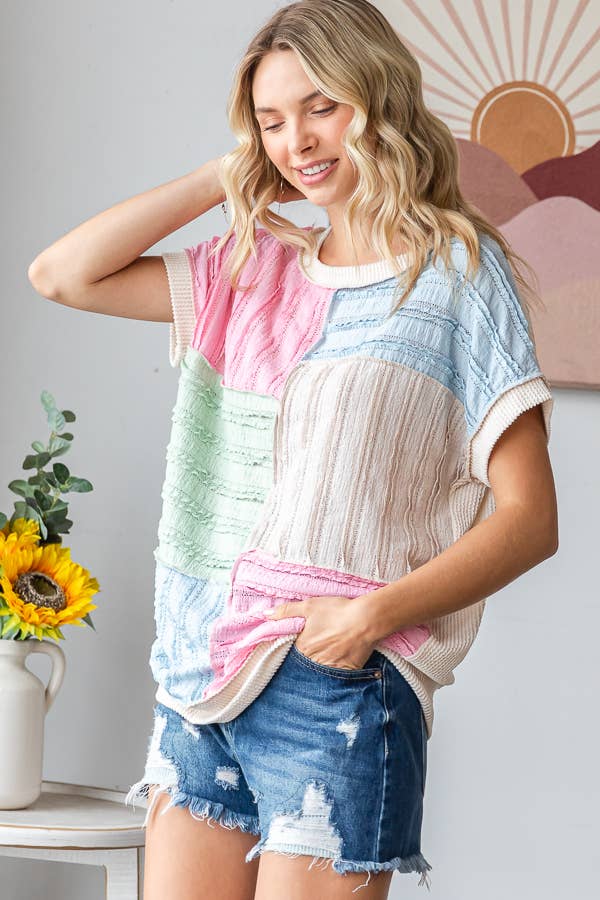 The Sweet Spring Patchwork Top