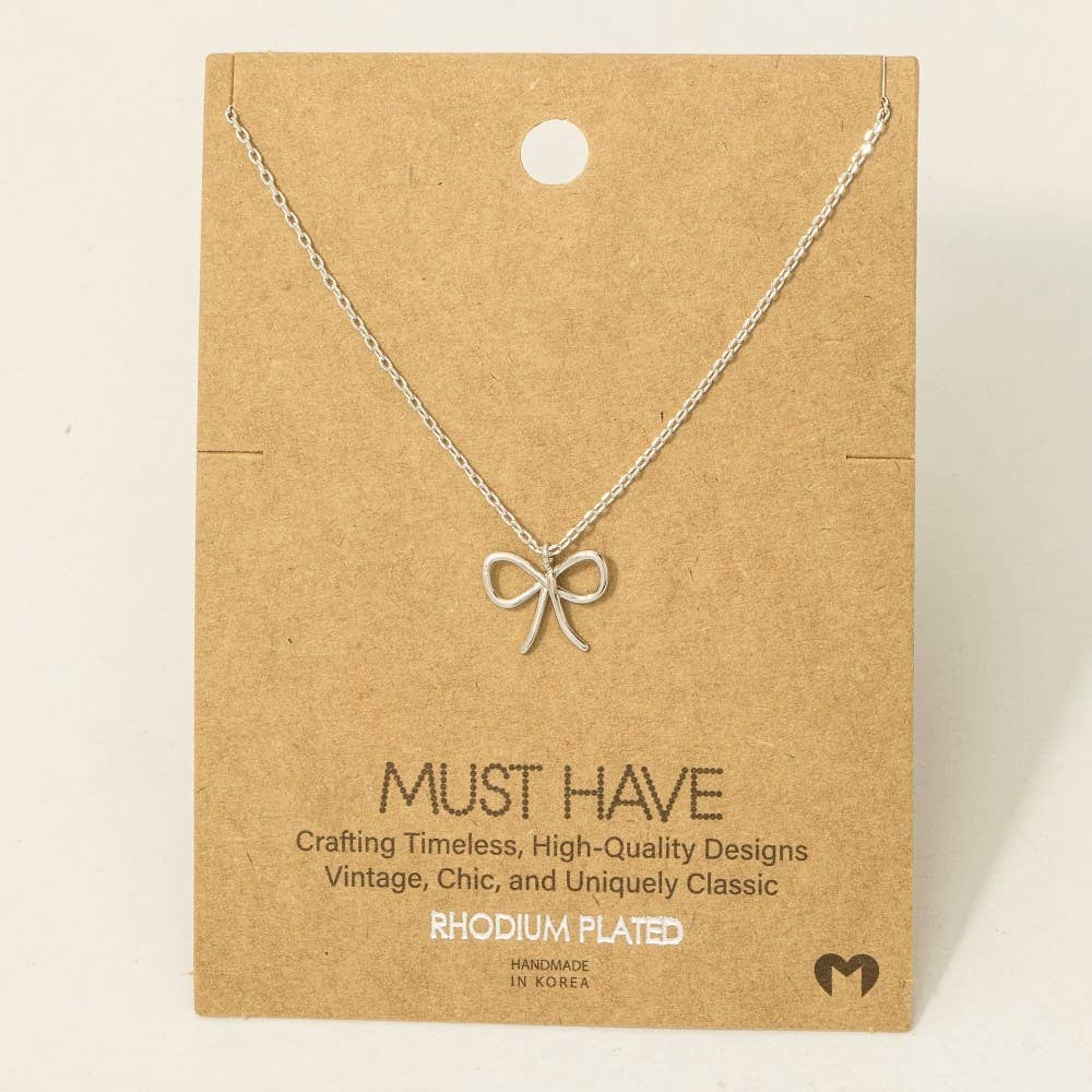 The Sweet & Simple Bow Necklace