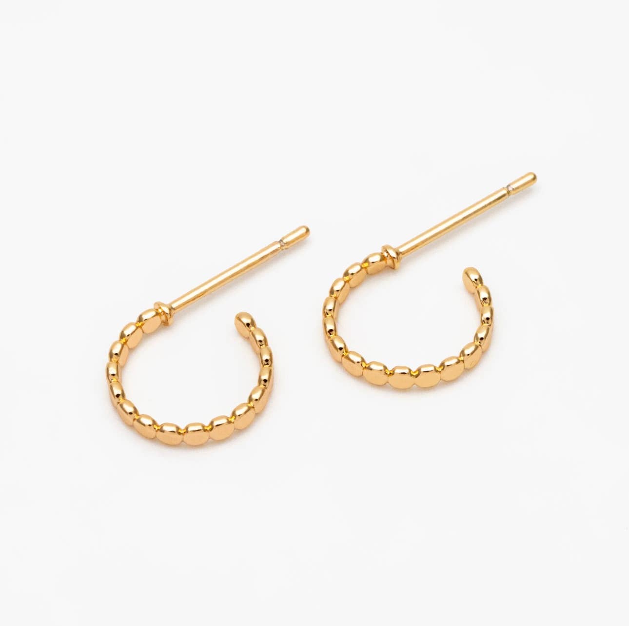 The Ali Dainty Gold Hoop Stud Earrings